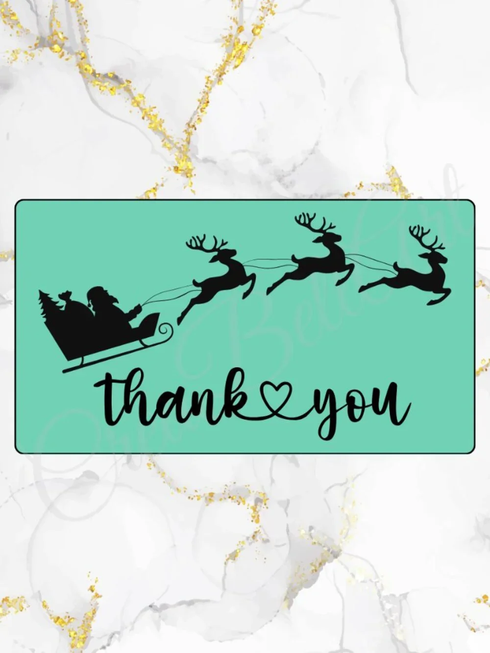 Christmas Thank You Stickers | Holiday Design | Small Business Packaging